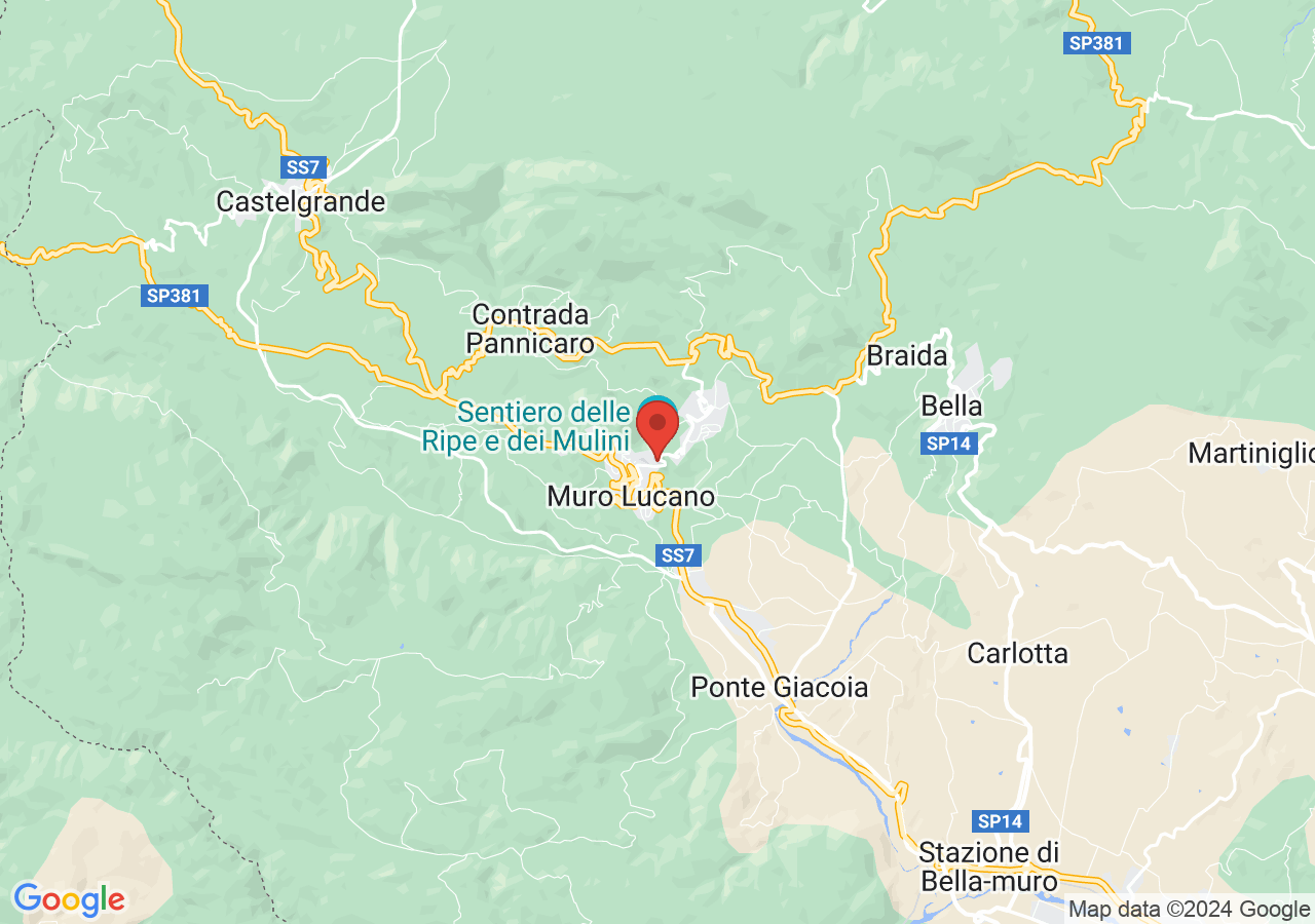 Mappa di Belvedere San Nicola - Muro Lucano