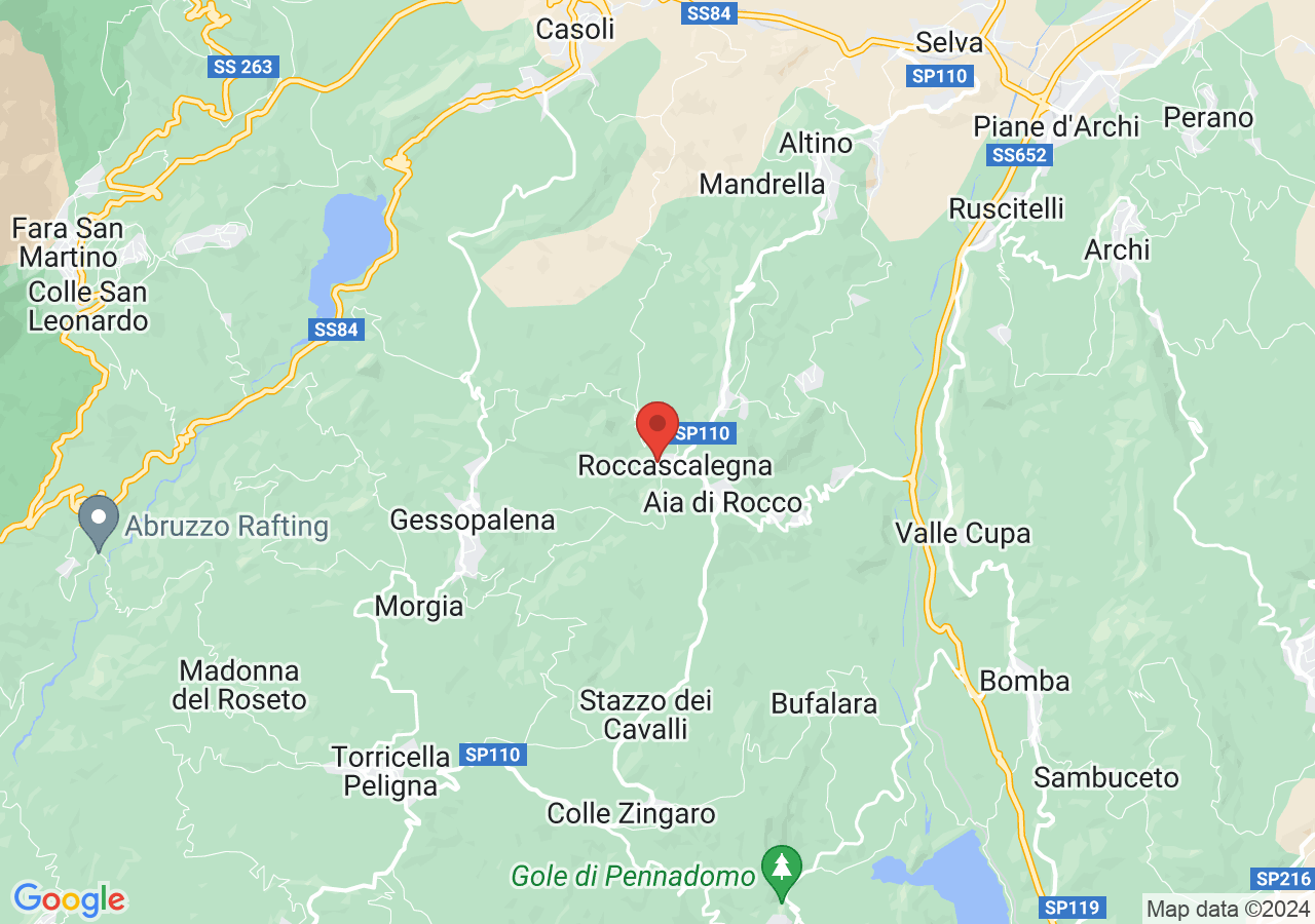 Mappa di La Rocca - Roccascalegna