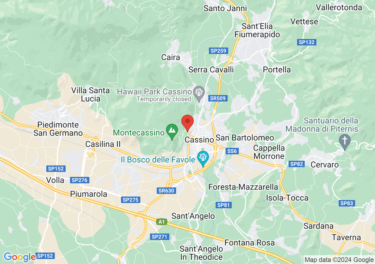 Mappa di Rocca Janula - Cassino