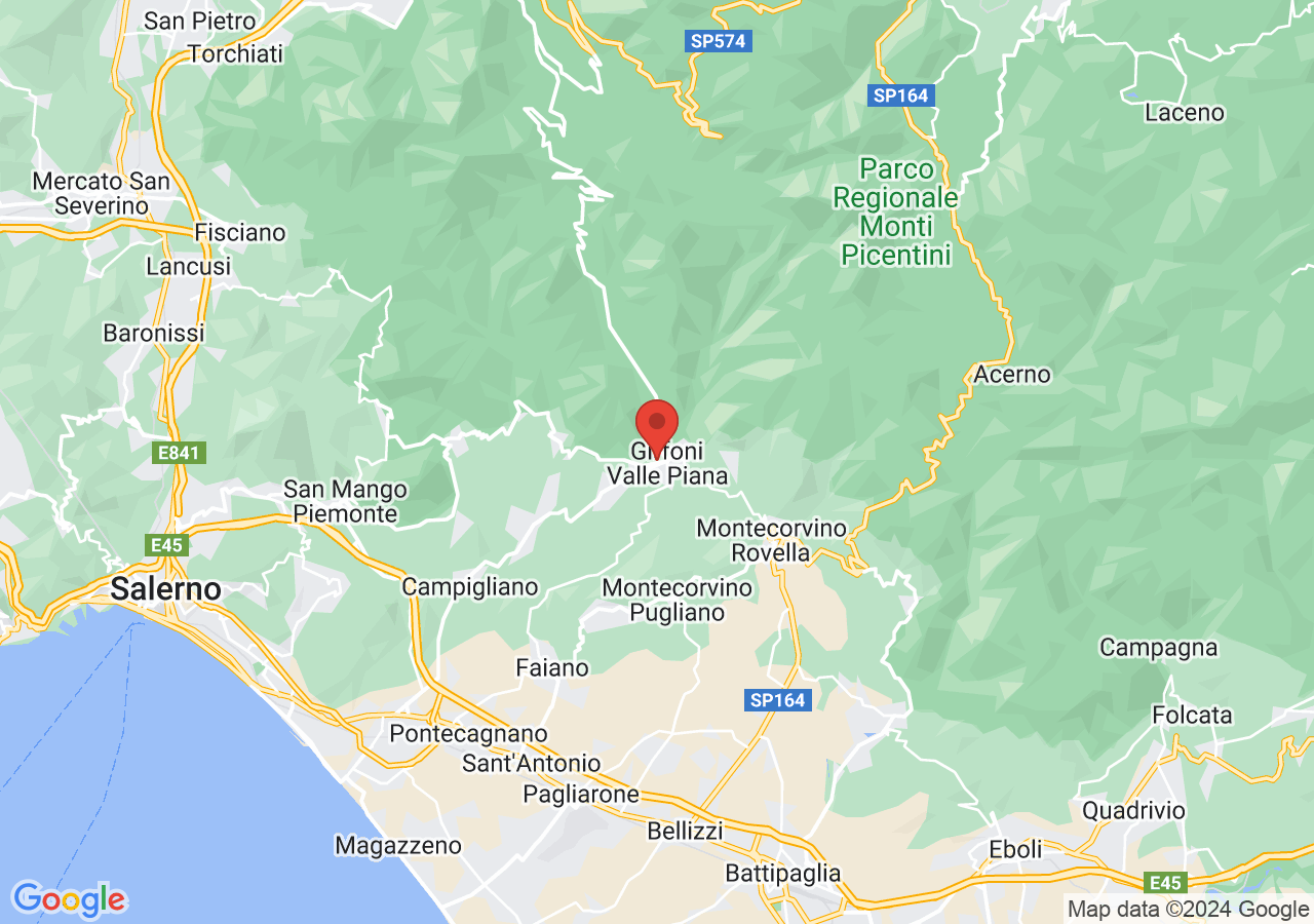 Mappa di Tempio di Ercole - Giffoni Valle Piana