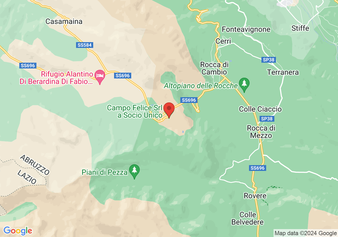 Mappa di Altopiano di Campo Felice