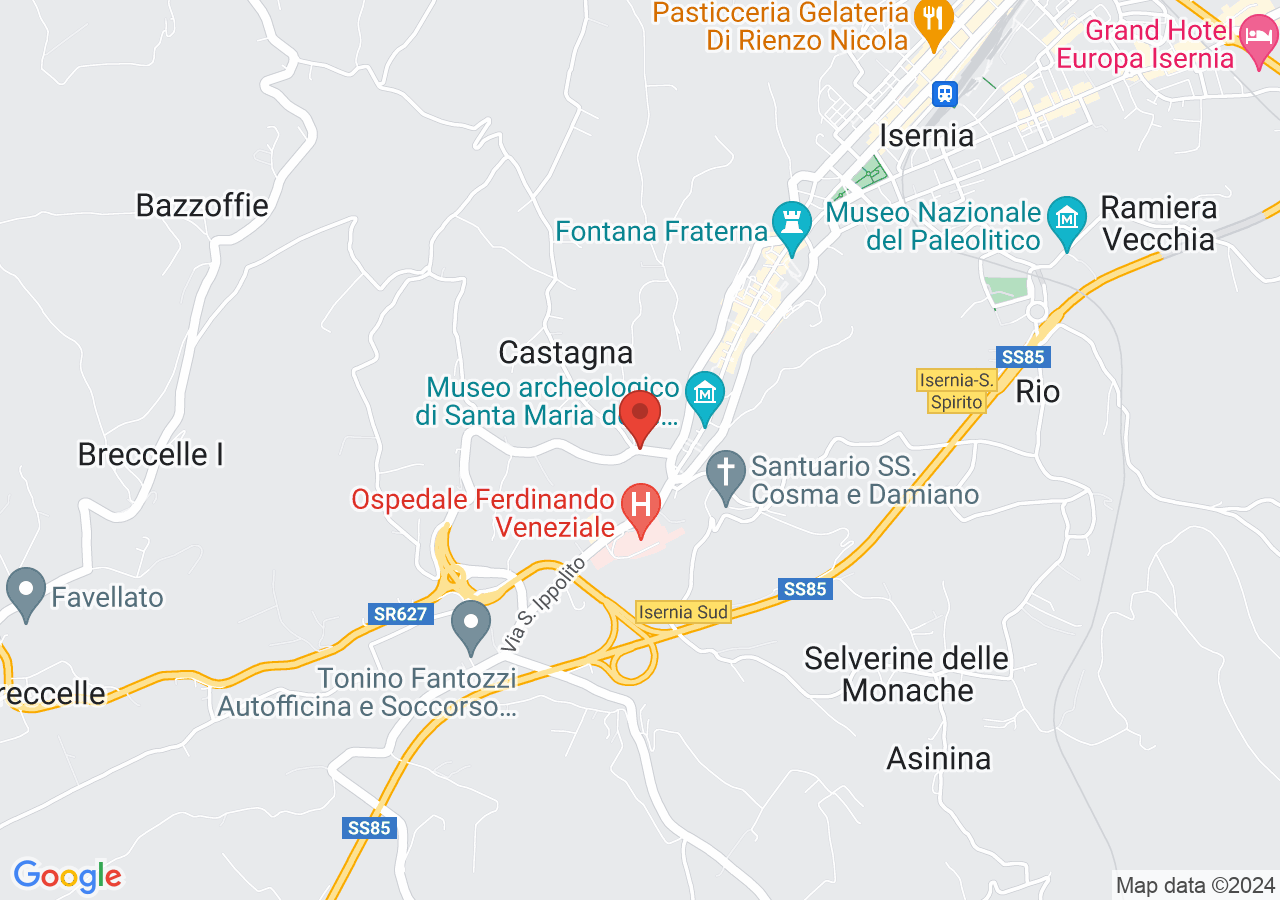 Mappa di Ponte Cardarelli e Viadotto Santo Spirito