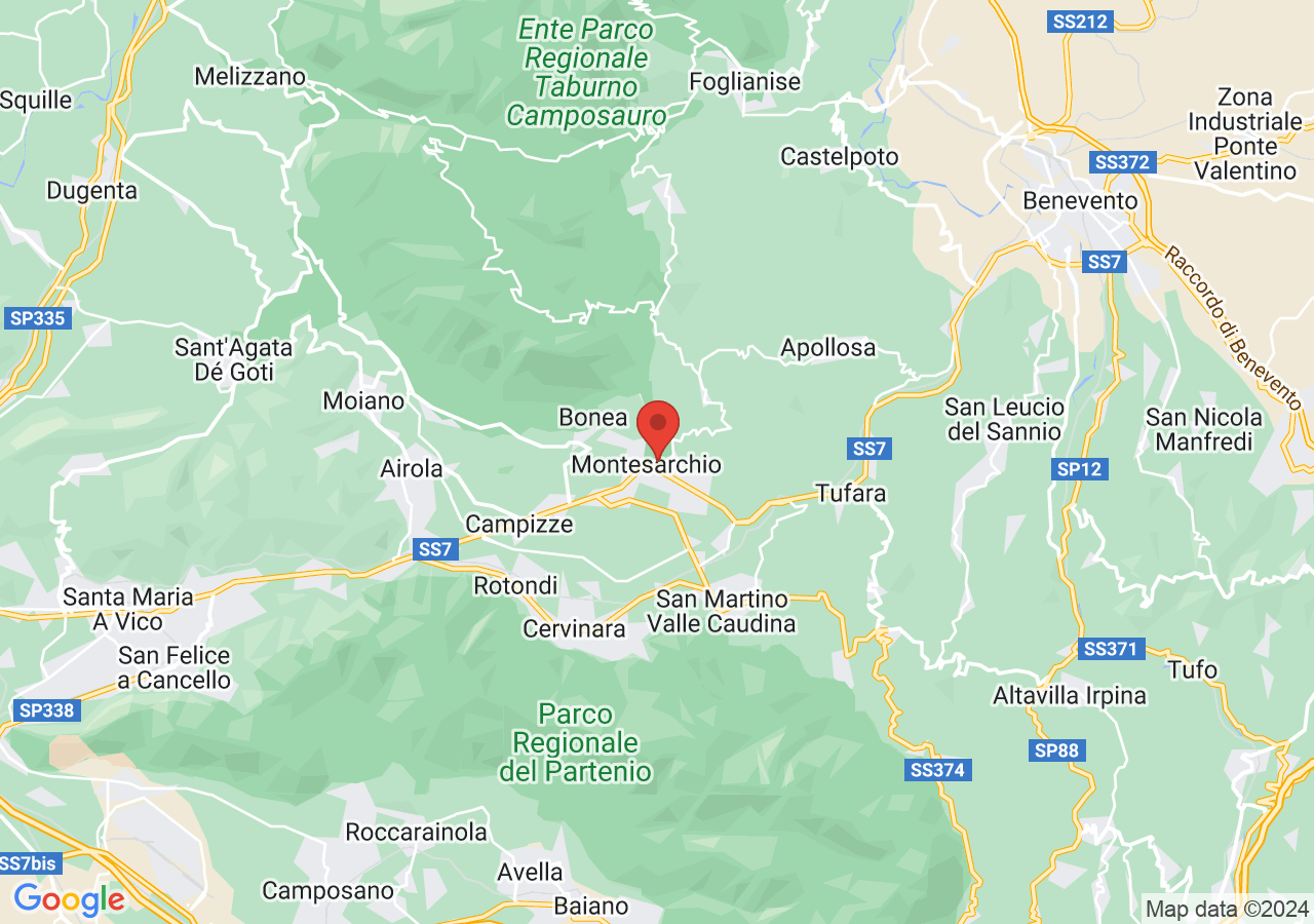 Mappa di Area archeologica di Caudium