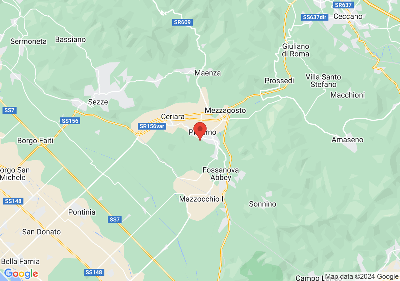 Mappa di Area archeologica di Privernum
