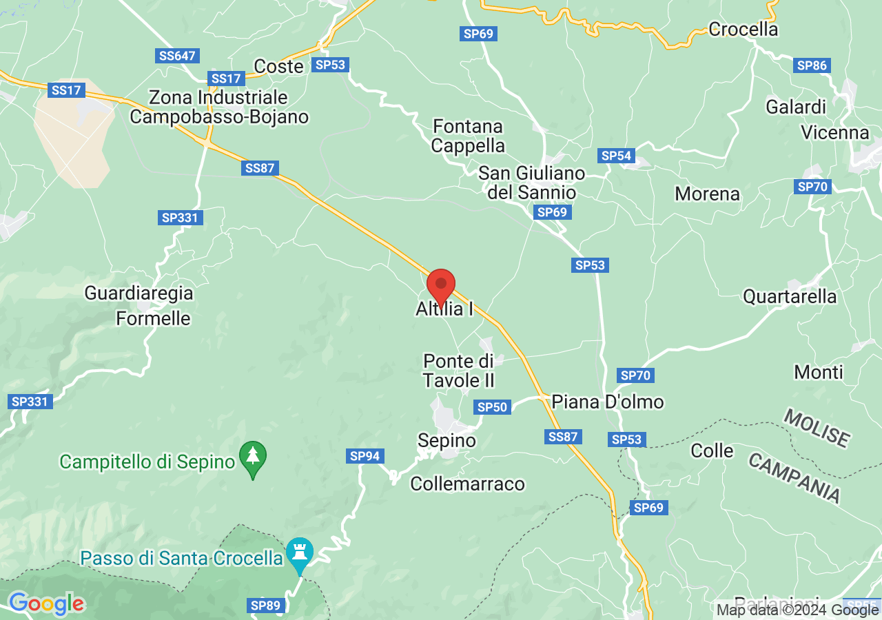 Mappa di Area archeologica di Altilia - Saepinum