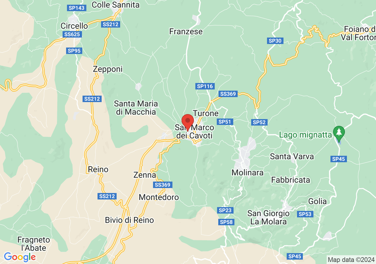 Mappa di Aree naturali