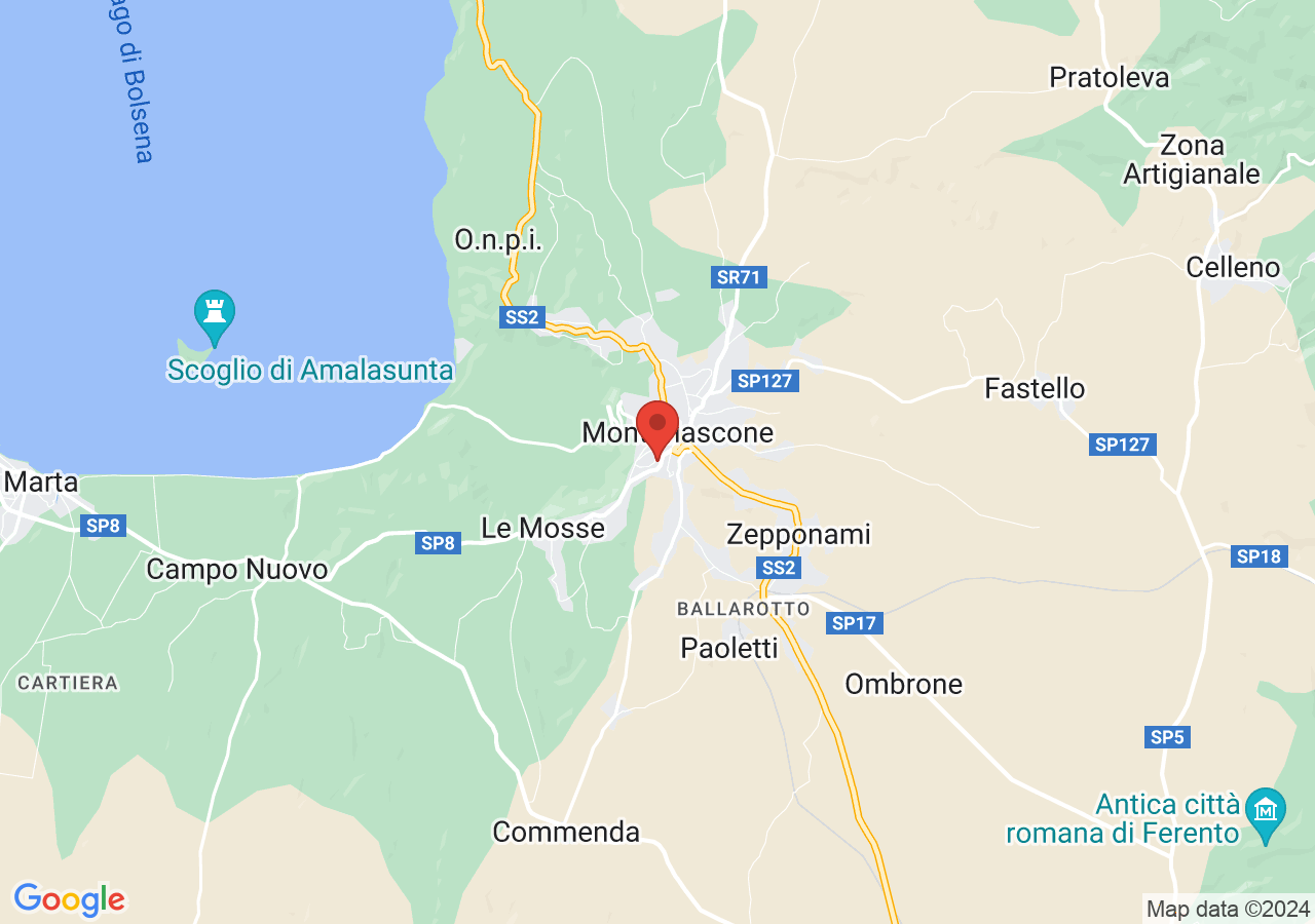 Mappa di Basilica di Santa Margherita d'Antiochia - Montefiascone