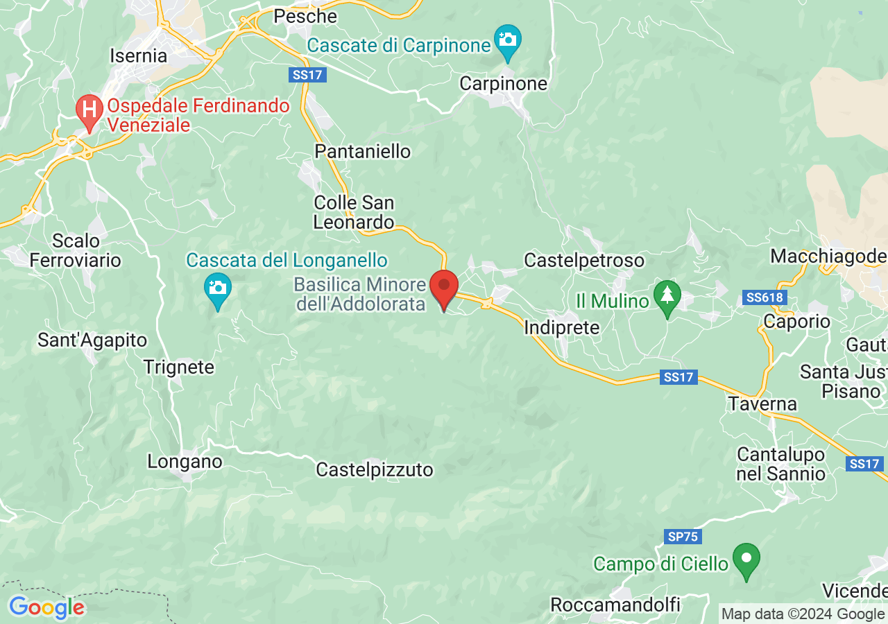 Mappa di Basilica Santuario di Maria Santissima Addolorata