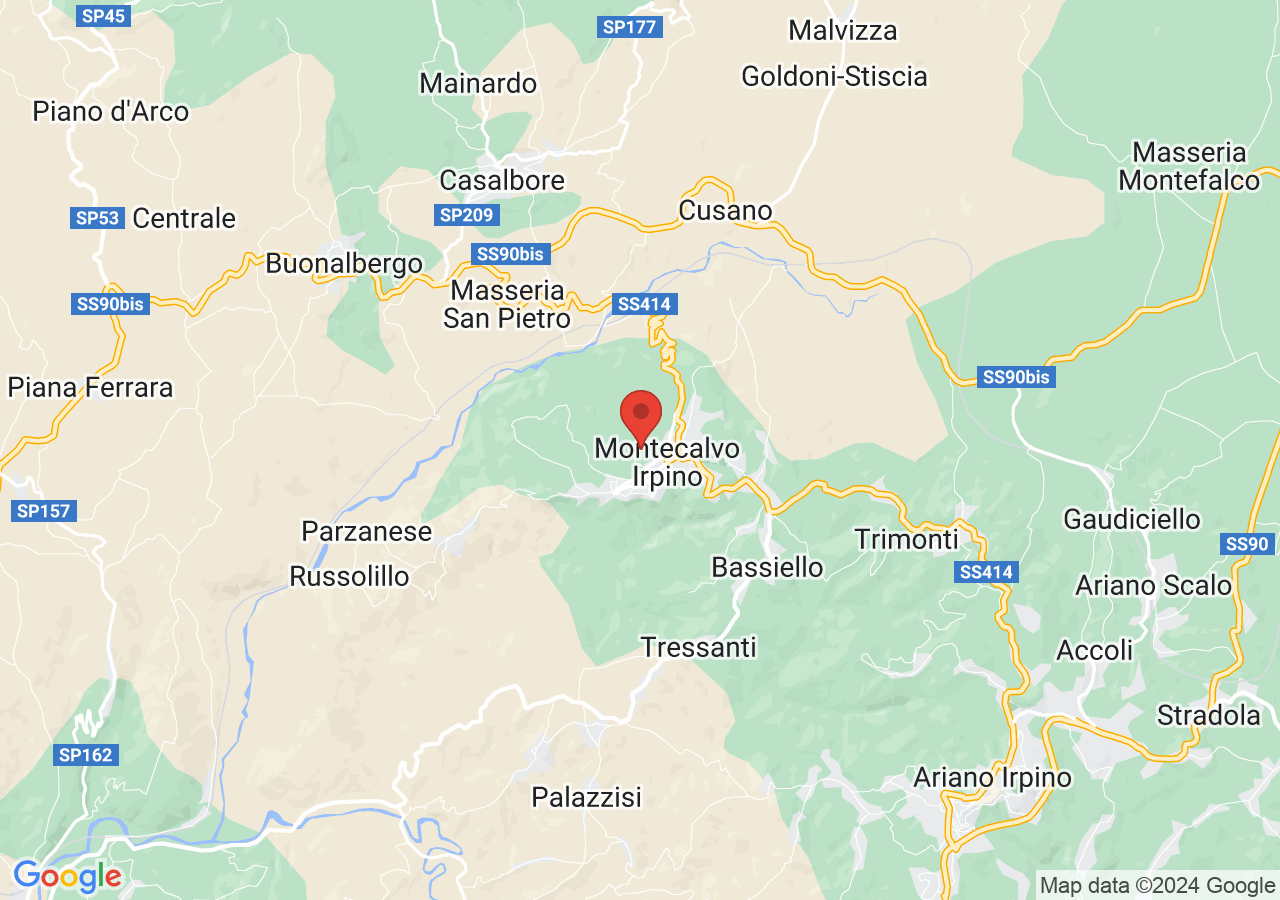 Mappa di Borgo abbandonato di Rione Trappeto - Montecalvo Irpino