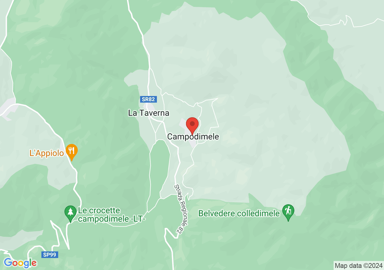 Mappa di Borgo di Campodimele - Itri