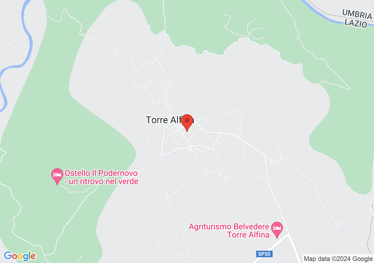 Mappa di Borgo e castello di Torre Alfina