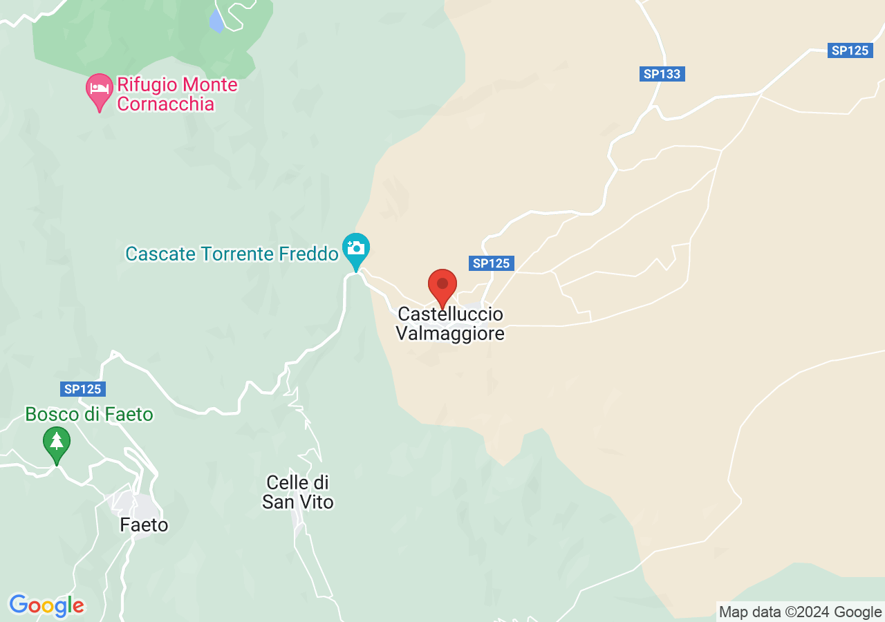 Mappa di Borgo fortificato di Castelluccio Valmaggiore