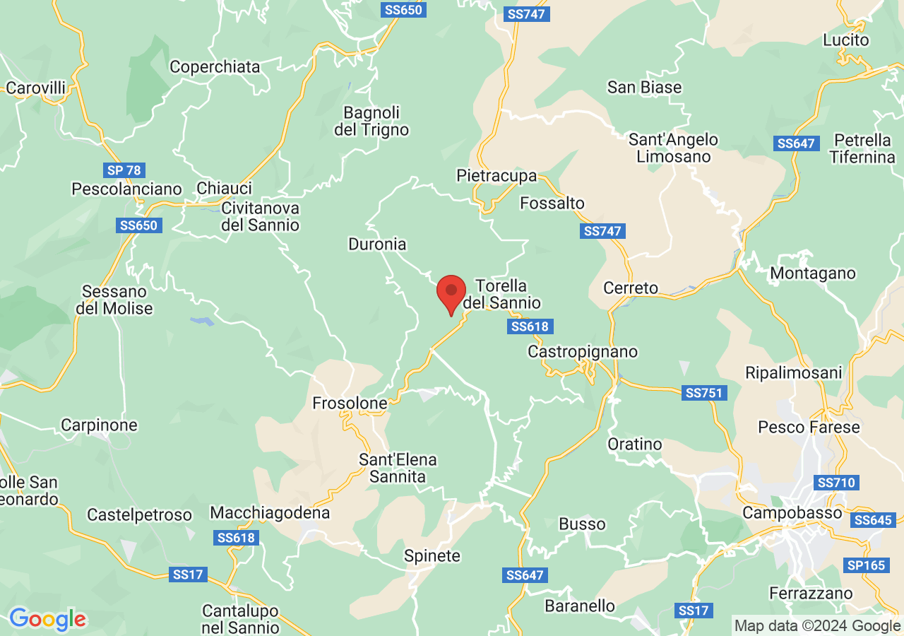 Mappa di Borgo incantato di Molise