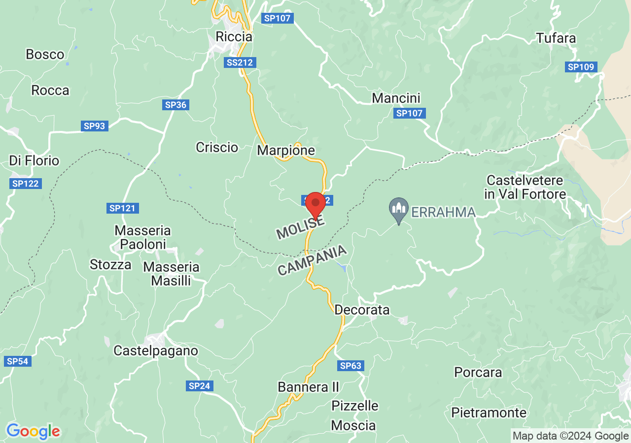 Mappa di Bosco Mazzocca