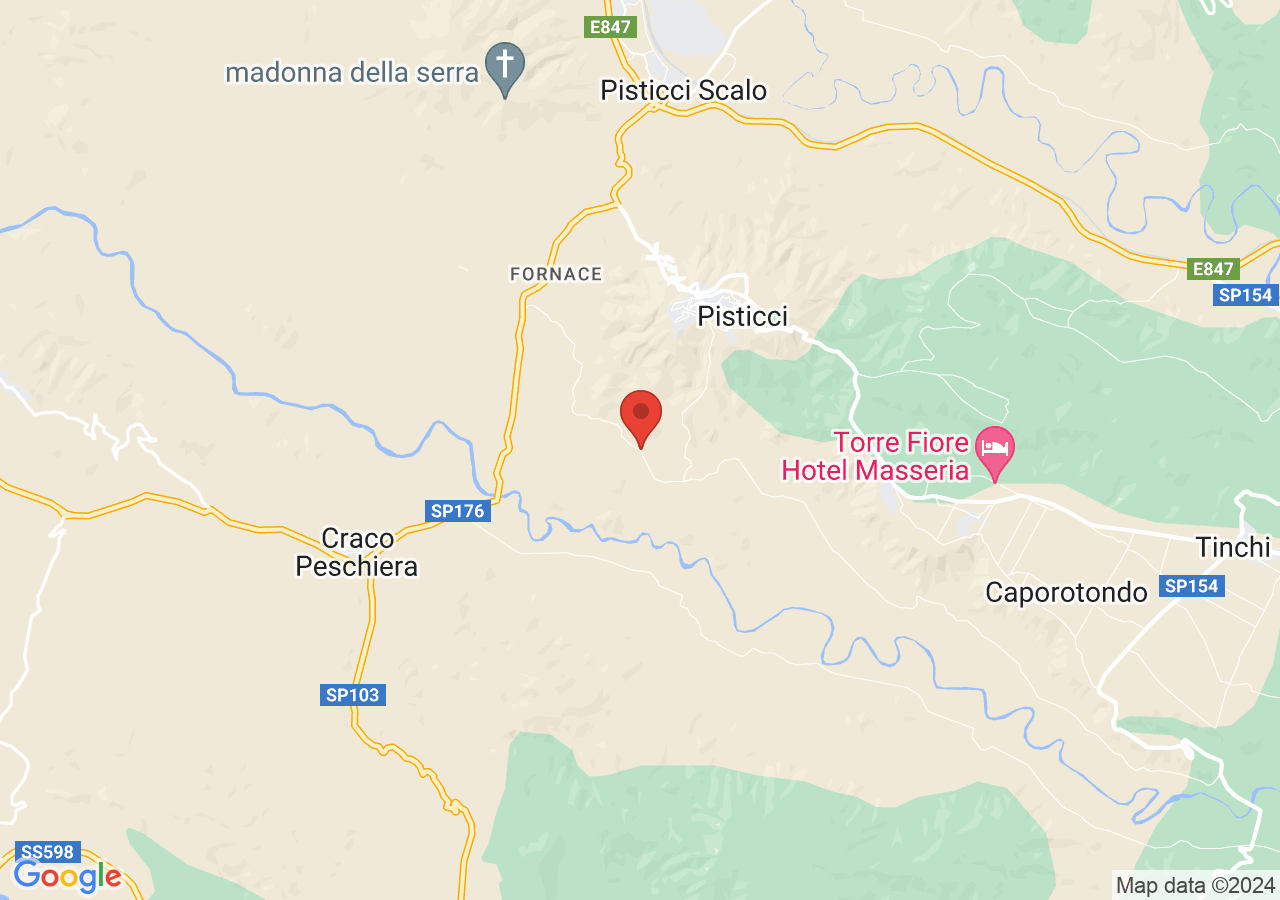 Mappa di Calanchi a Pisticci