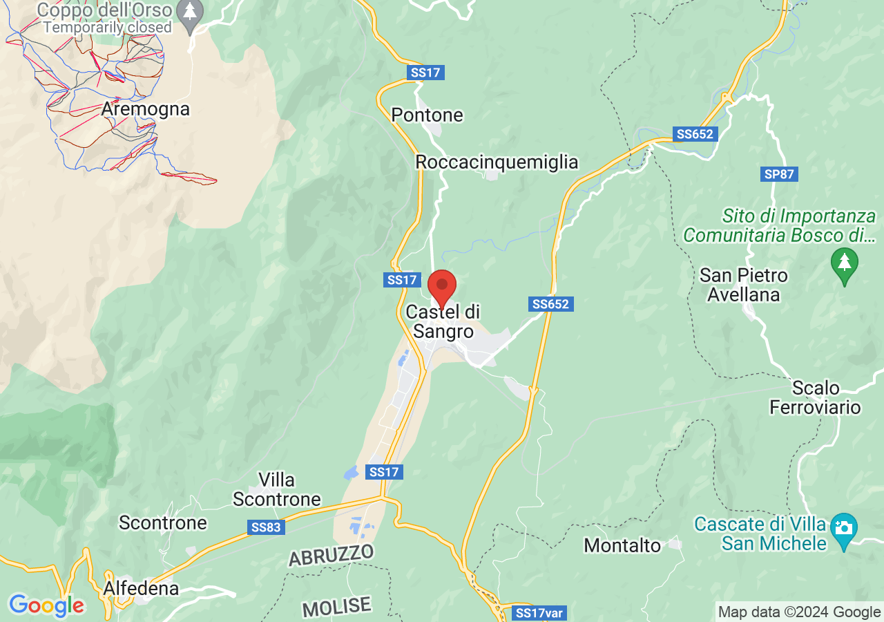 Mappa di Palazzo de Petra e Pinacoteca Patiniana