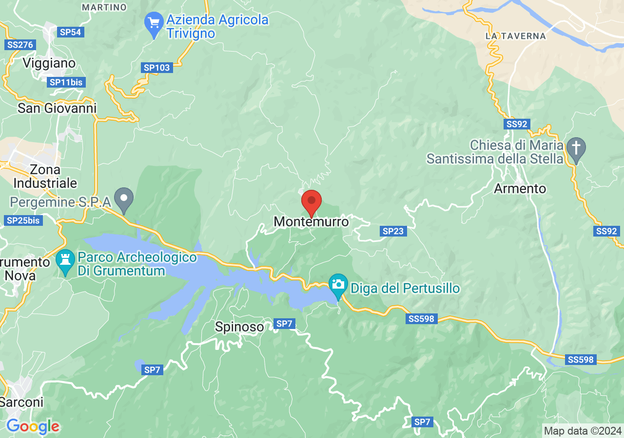 Mappa di Casa delle Muse di Sinisgalli