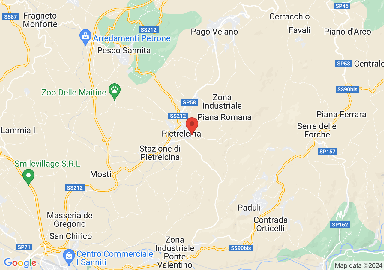 Mappa di Casa natale di Padre Pio - Pietrelcina