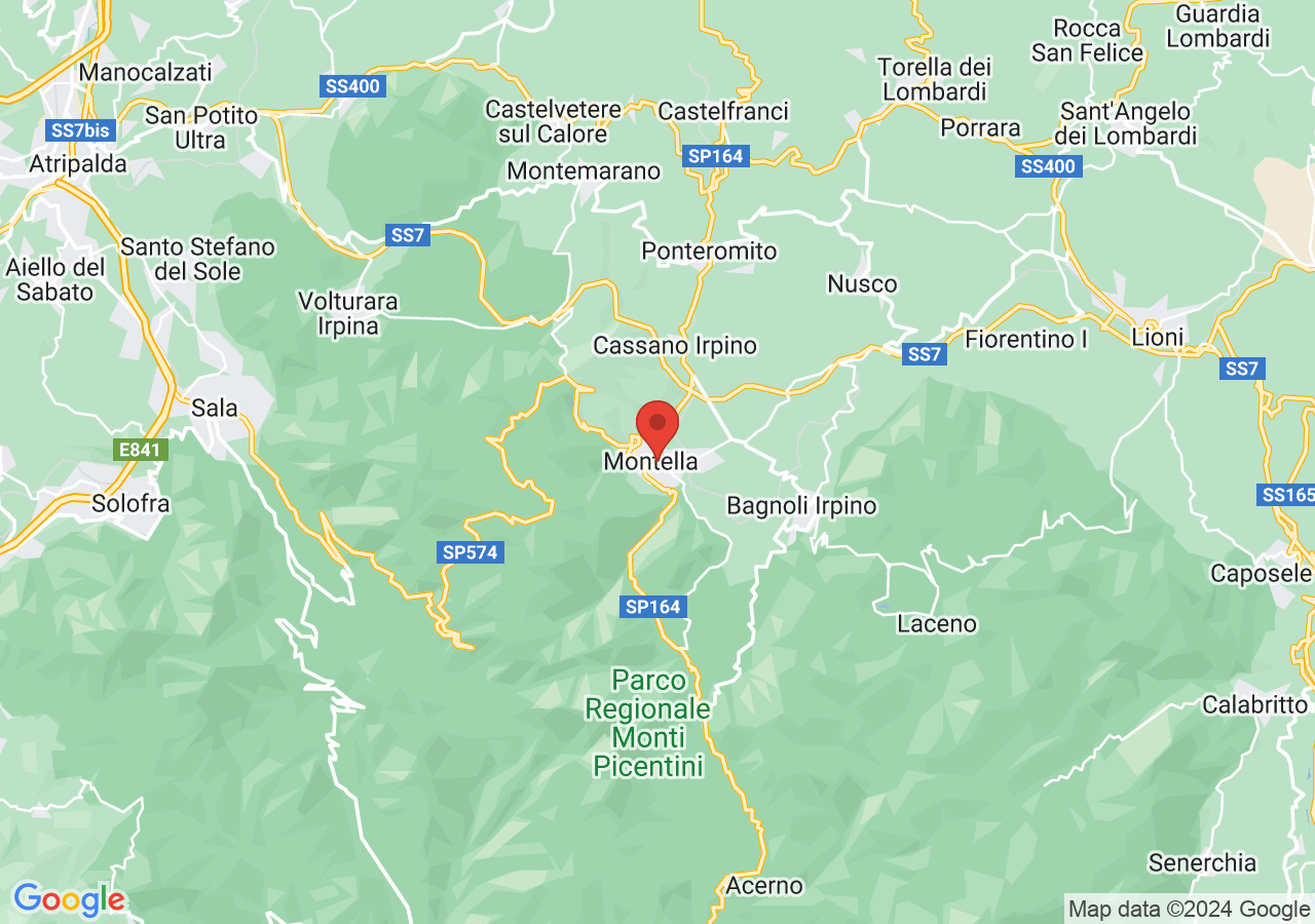 Mappa di Castagna di Montella
