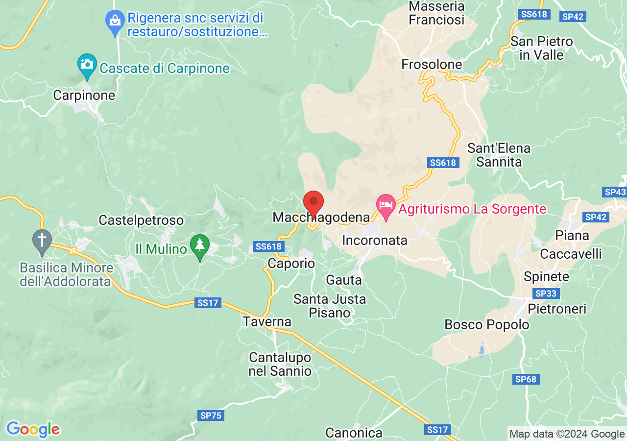 Mappa di Castello Baronale di Macchiagodena