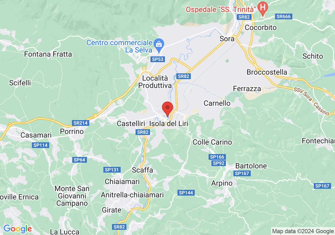 Mappa di Castello Boncompagni - Viscogliosi - Isola del Liri