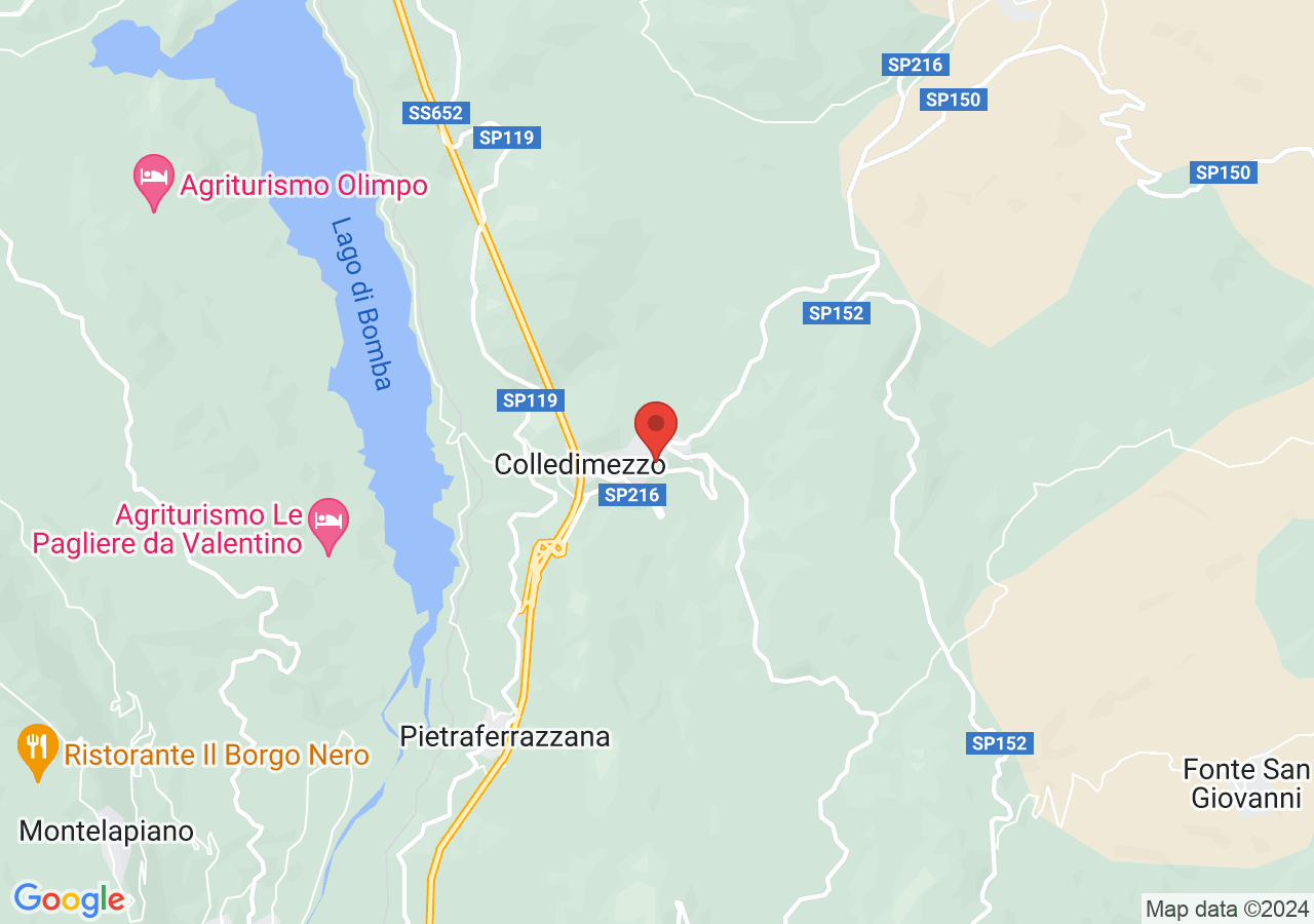 Mappa di Castello d'Avalos - Colledimezzo