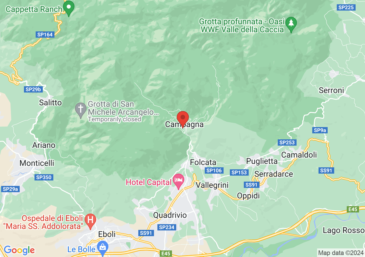 Mappa di Castello de Alegisio