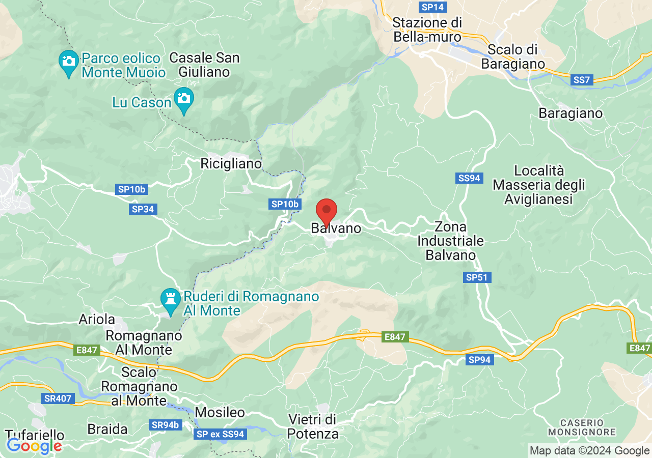 Mappa di Castello dei conti Girasole