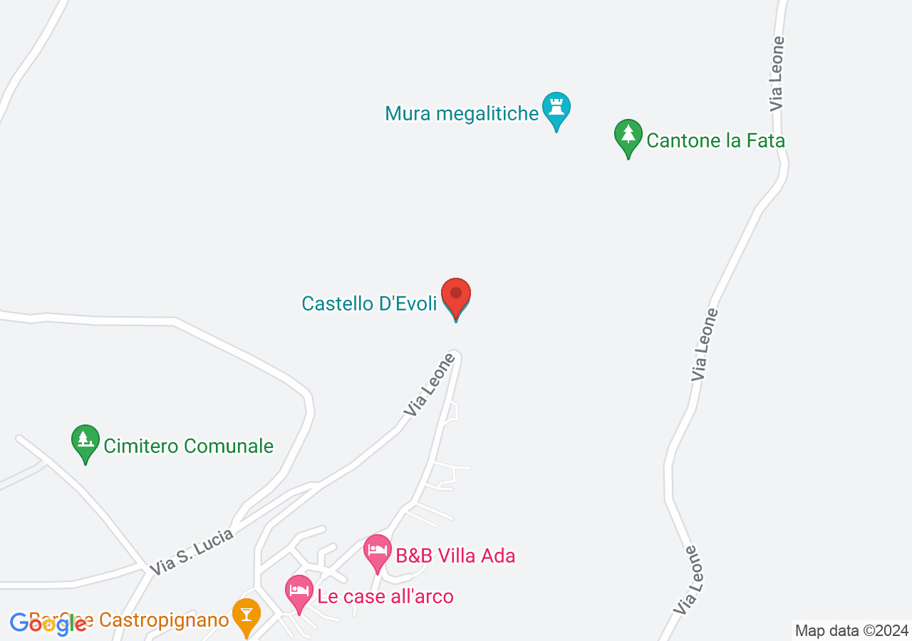 Mappa di Castello D'Evoli