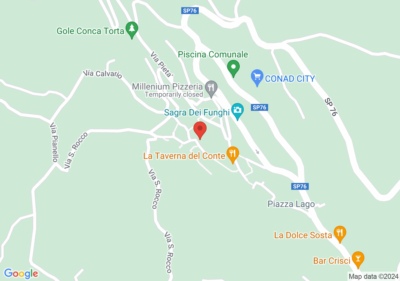Mappa di Castello di Cusano Mutri