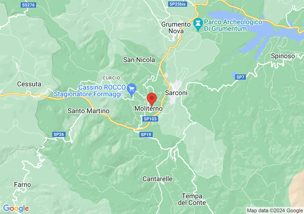 Mappa di Castello di Moliterno