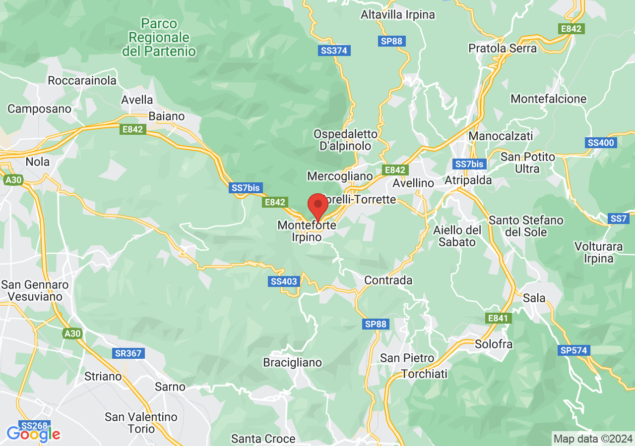 Mappa di Castello di Monteforte Irpino