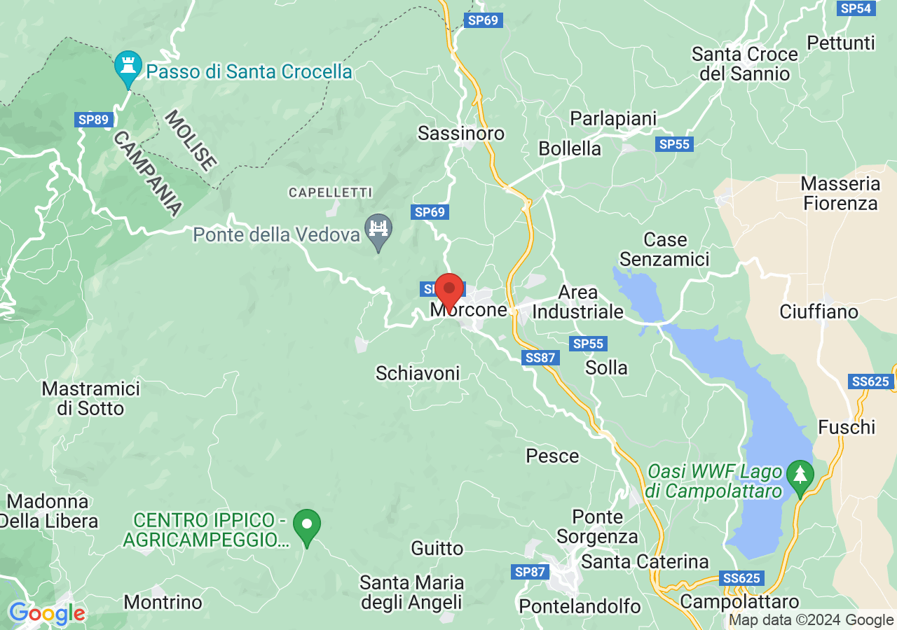 Mappa di Castello di Morcone