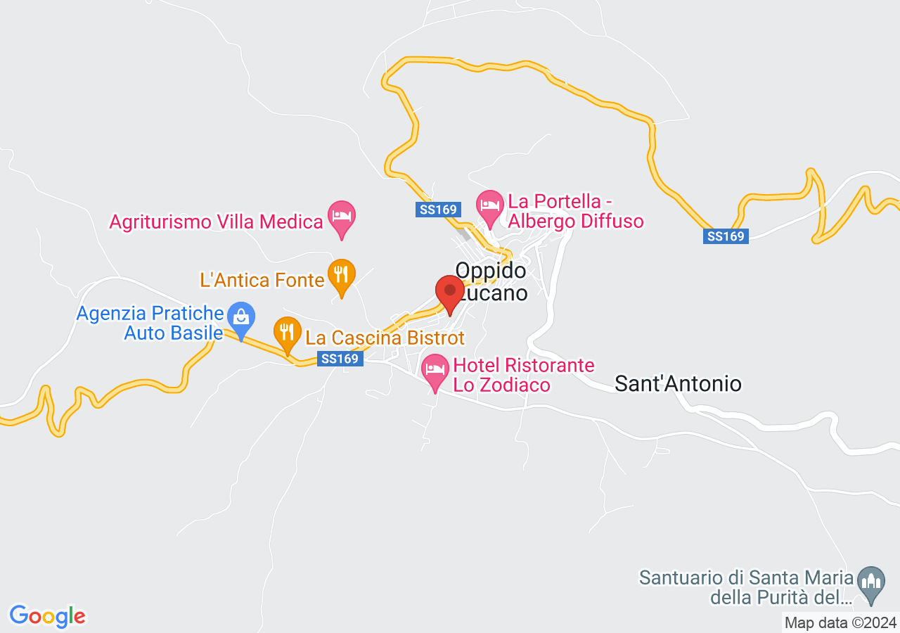 Mappa di Castello di Oppido Lucano
