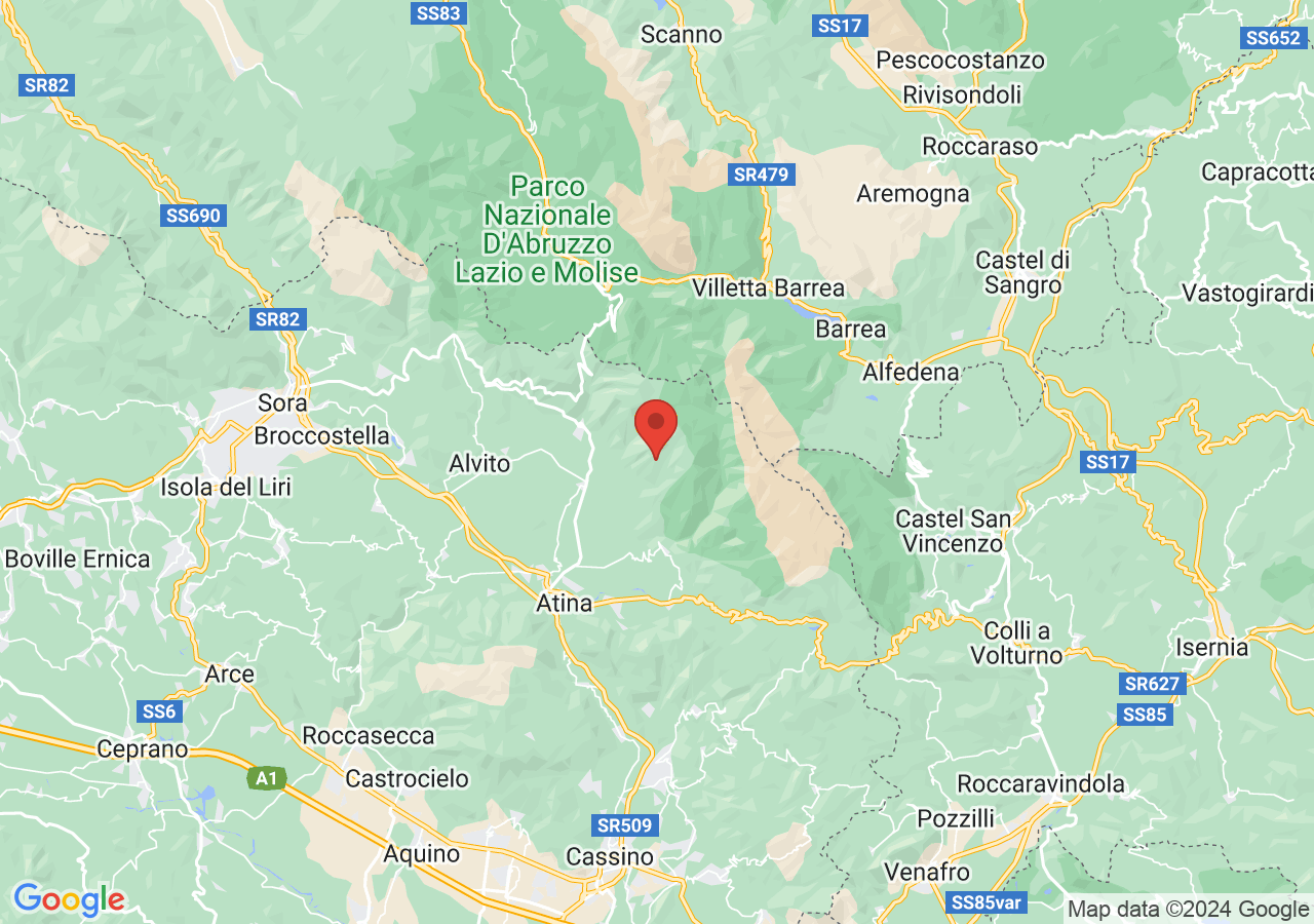 Mappa di Castello di Settefrati