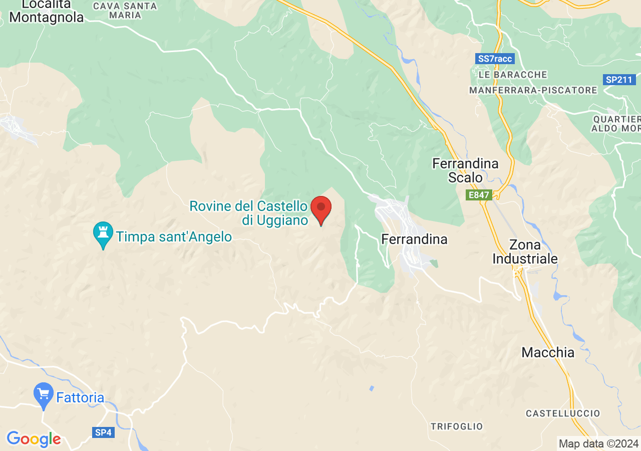 Mappa di Castello di Uggiano - Ferrandina