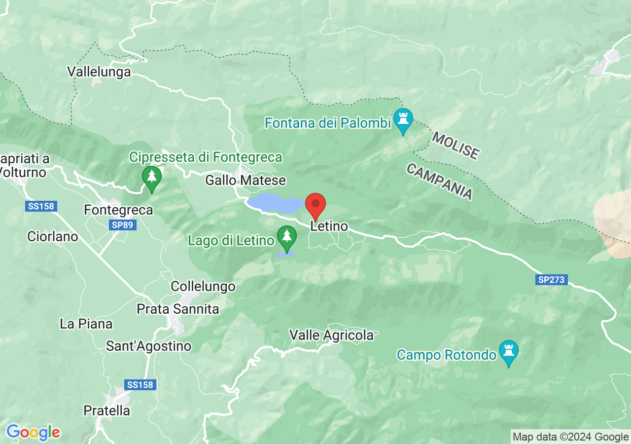 Mappa di Castello e chiesa di Santa Maria
