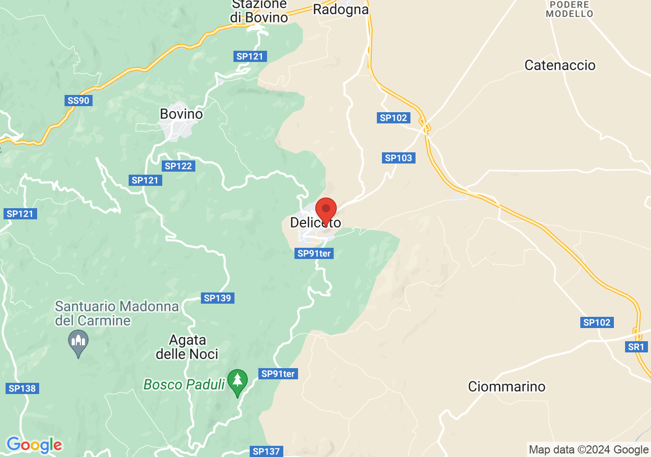 Mappa di Castello normanno svevo di Deliceto