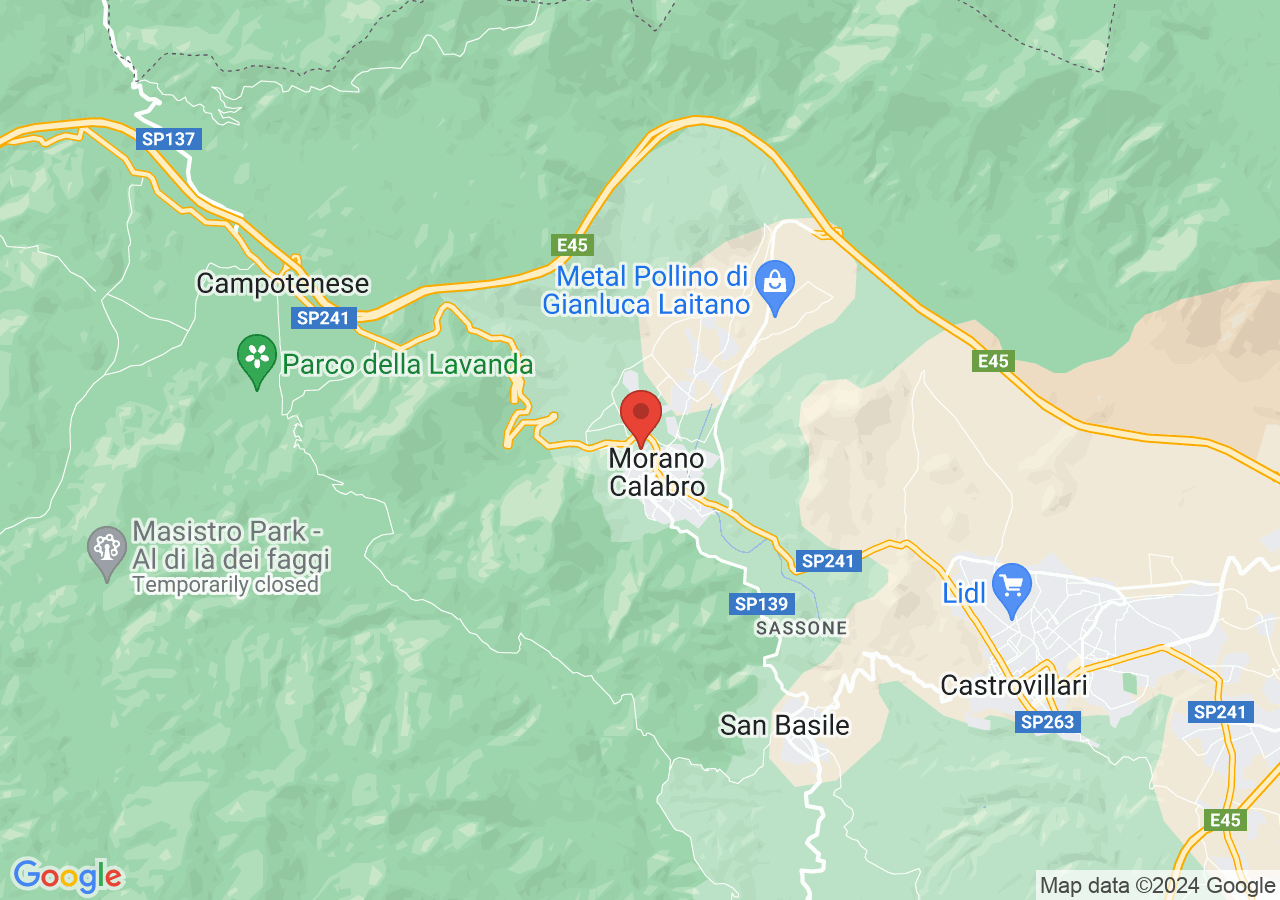 Mappa di Castello normanno svevo di Morano Calabro