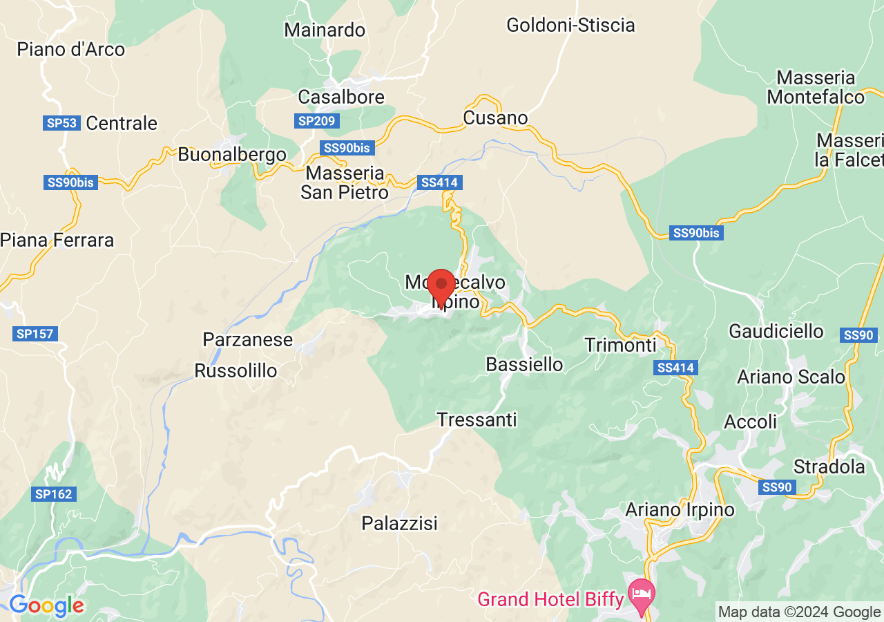 Mappa di Castello Pignatelli di Montecalvo Irpino