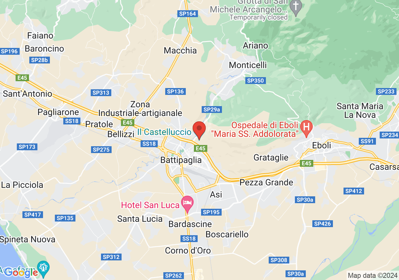 Mappa di Castelluccio di Battipaglia