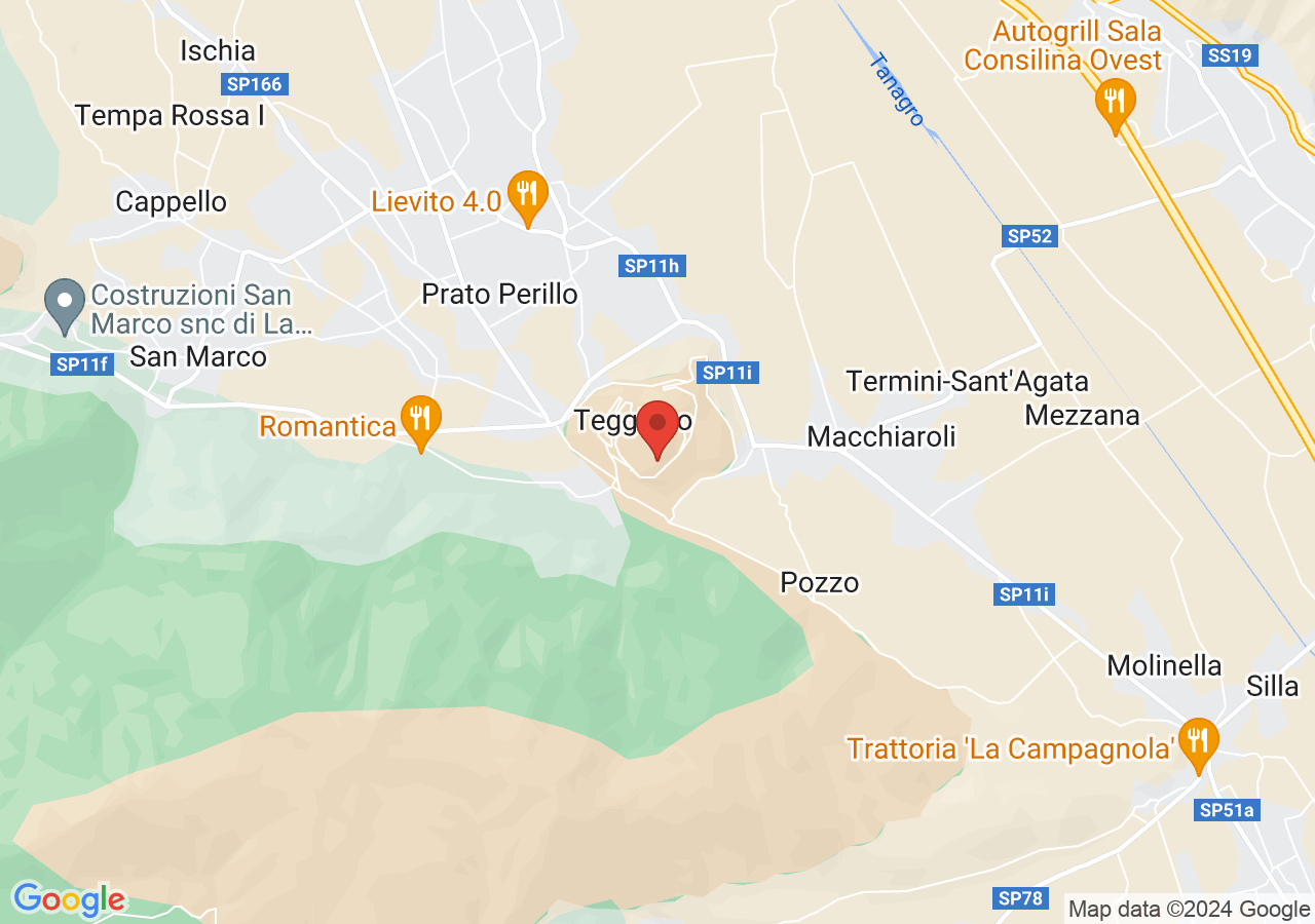 Mappa di Centro storico di Teggiano Club UNESCO