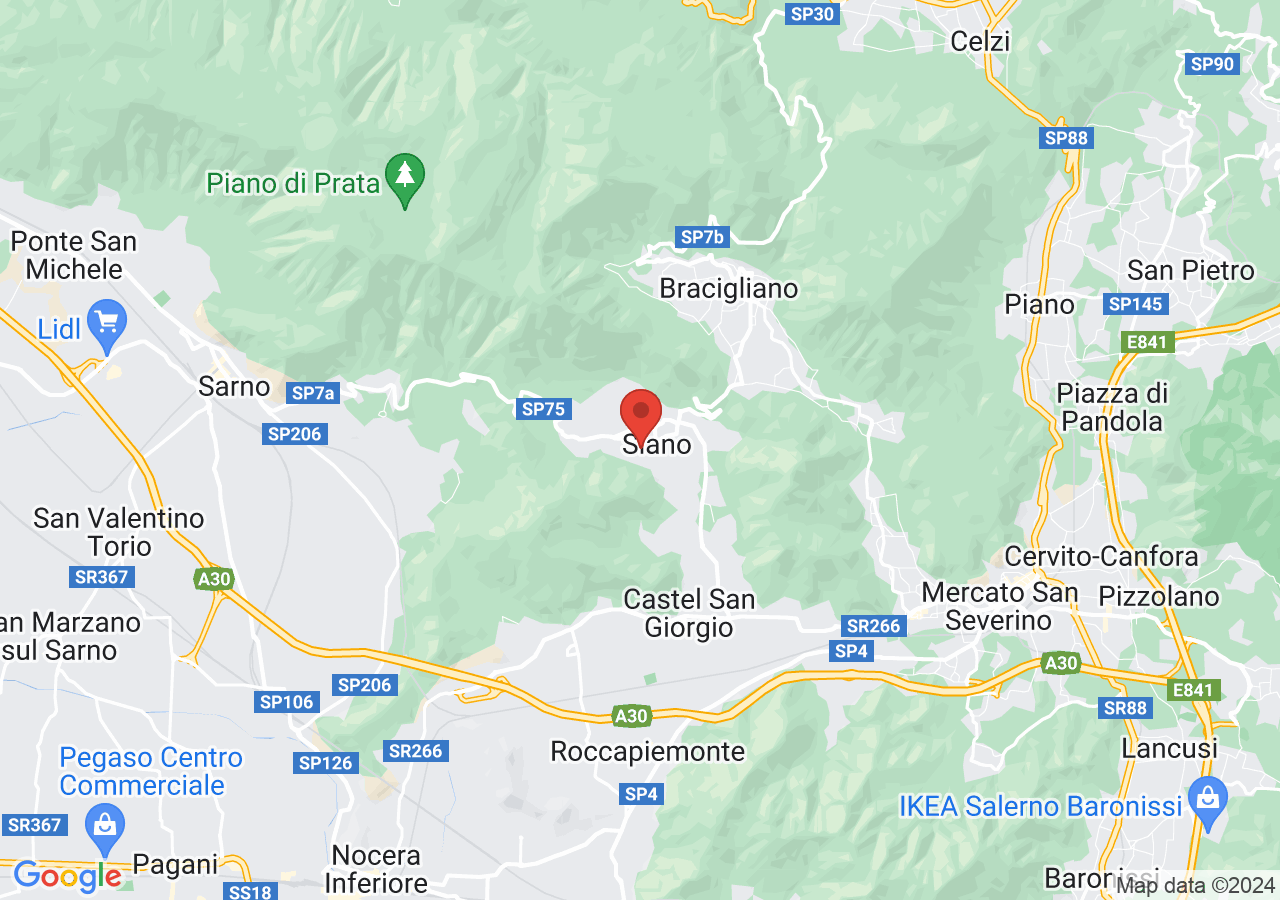 Mappa di Chiesa dei Santi Patroni - Siano