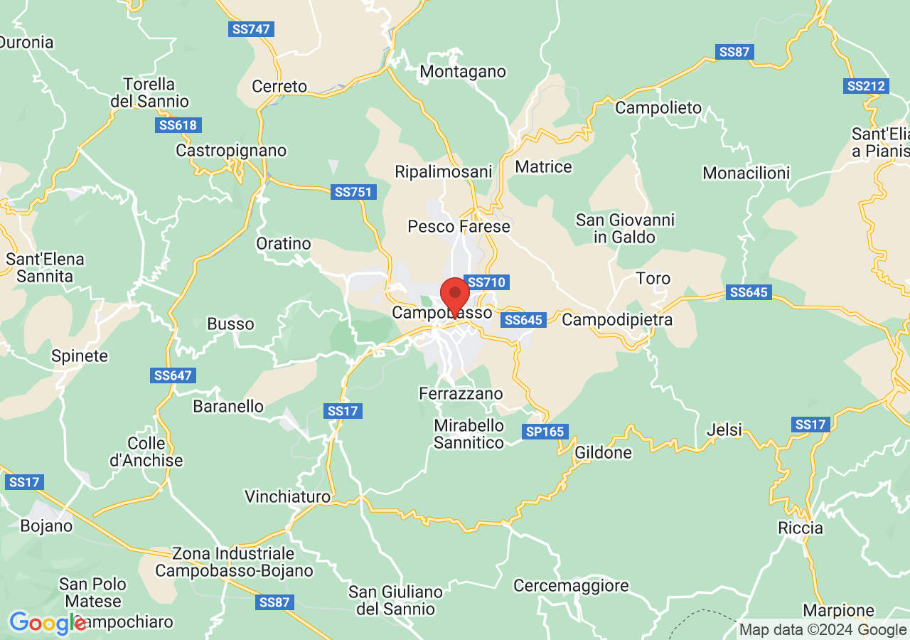 Mappa di Chiesa di San Giorgio a Campobasso