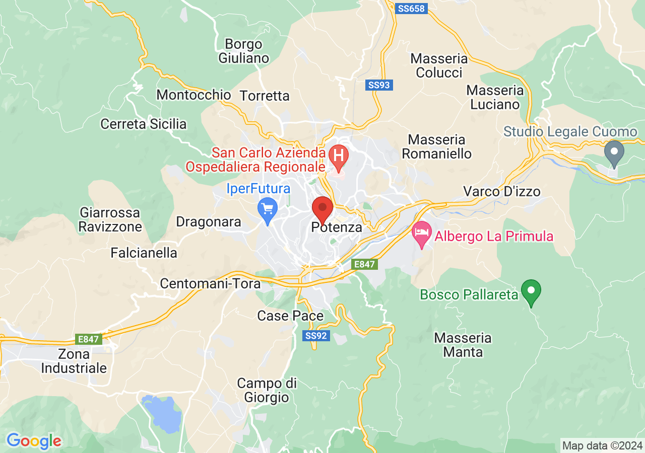 Mappa di Chiesa di San Michele Arcangelo a Potenza