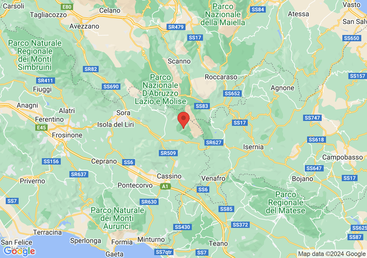 Mappa di Chiesa di Santa Maria Assunta a Picinisco