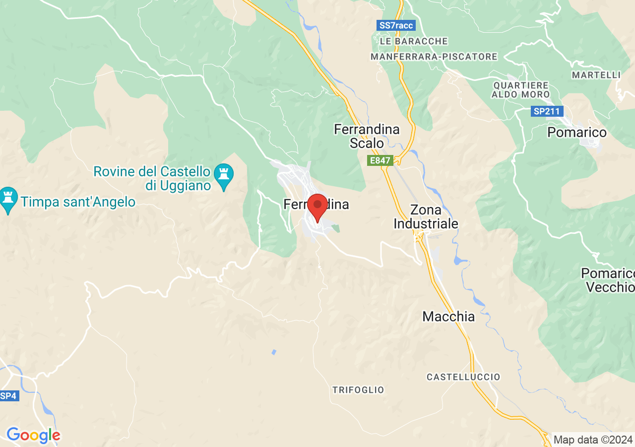 Mappa di Chiesa madre di Santa Maria della Croce - Ferrandina