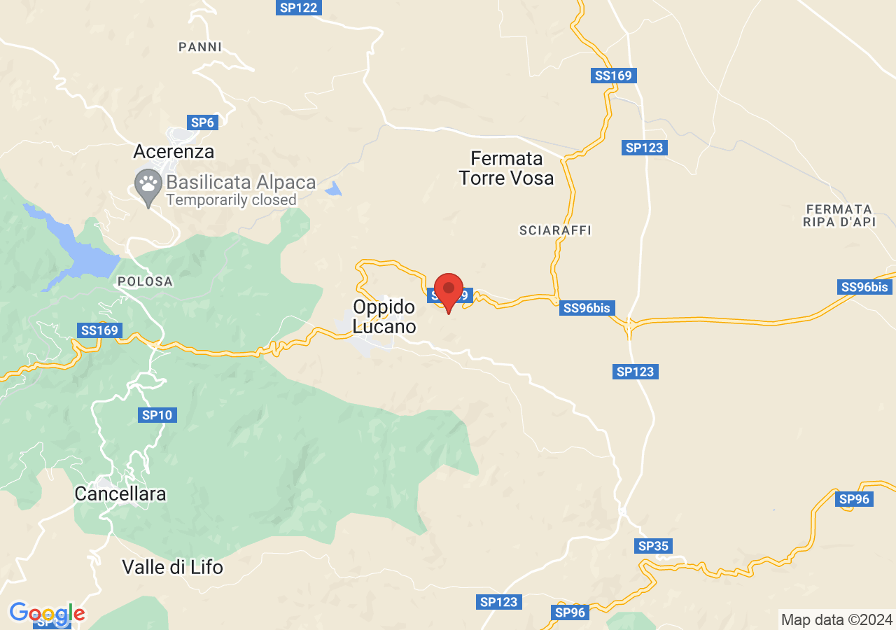 Mappa di Chiesa rupestre di Sant'Antuono - Oppido Lucano