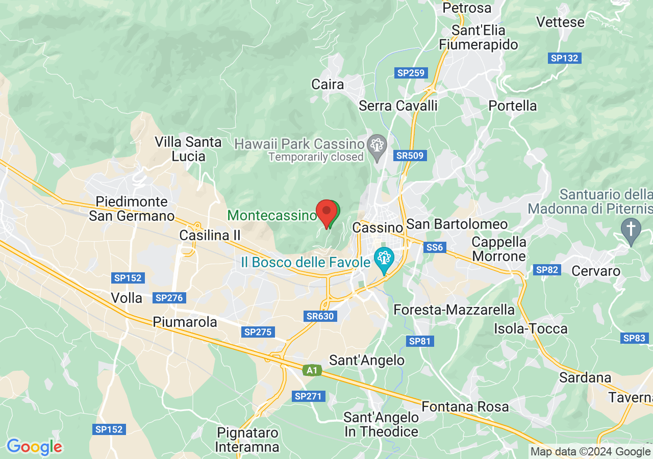 Mappa di Chiostri del Monastero di Montecassino - Cassino