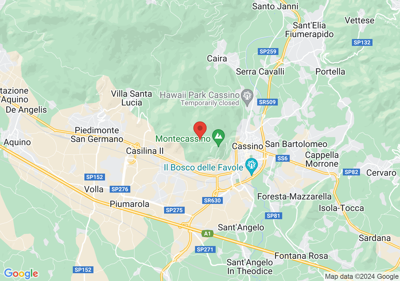 Mappa di Cimitero militare polacco di Montecassino